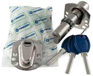 Цилиндр PANDOR 93мм (37х56) шестер. 2+5кл+перекод. с накл (014252) 10 зубьев