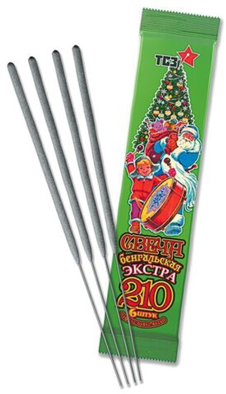 Бенгальские огни 6шт/уп 210мм "Экстра" толстая 35сек