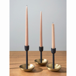 Подсвечник fyr bran, 17 см, черный/античная латунь