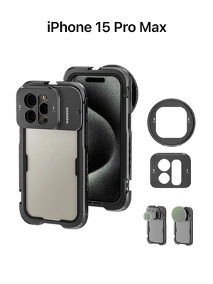 Чехол алюминиевый с поддержкой объективов для iPhone 15 Pro Max с NEEWER PA074