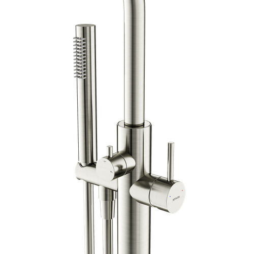 Смеситель для ванны напольный Sancos Etna, брашированный никель, PVD покрытие, SC9009BN