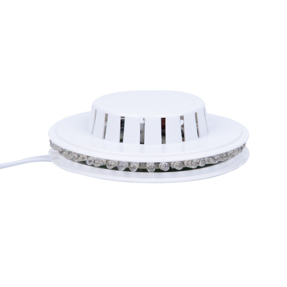 Светодиодный светильник-проектор ULI-Q304 2.5W-RGB WHITE. Напольный. Серия DISCO. многоцветный. Горизонтальная проекция. ТМ VOLPE. Кабель с вилкой. 220В. Цвет корпуса белый.