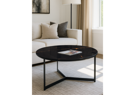 Журнальный стол Woodville Роб D-700 обсидиан, черный