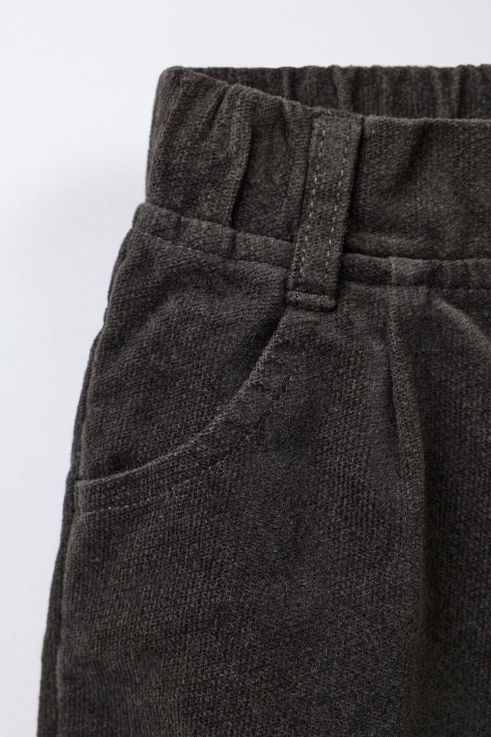 ZARA БРЮКИ BAGGY SOFT TOUCH, ЗЕЛЕНЫЙ