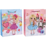 Пакет подарочный «Мир принцесс» 26*32*10 см, микс