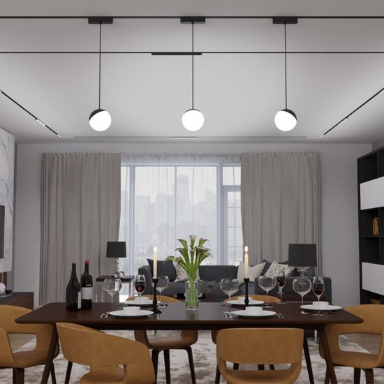 359260 SHINO NT23 188 черный Трековый светильник для низковольтного шинопровода IP20 LED 10W 48V 800Лм 3000К SMAL