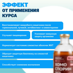 Хомоспорин Лакто 400мл 10шт. пробиотик для пищеварения и очищения организма (БАД для ЖКТ) от БашИнком