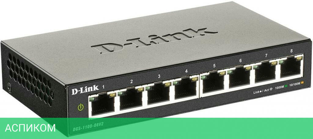 Коммутатор D-Link DGS-1100-08V2/A1A