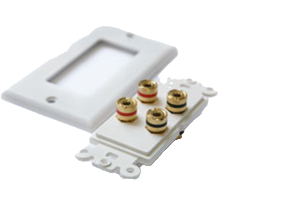 CVGAUDIO WSP02 - двухканальный настенный декоративный кабельный вывод для спикерного кабеля