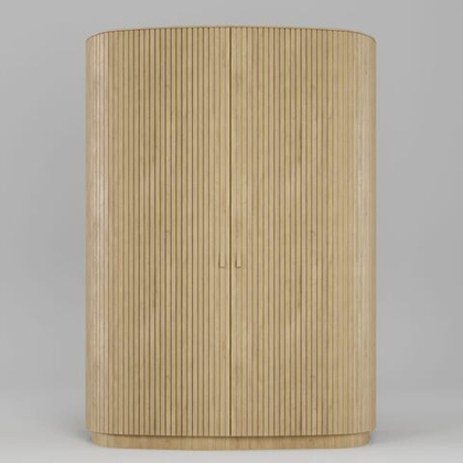 Шкаф для одежды двухдверный Эклипс (натуральный дуб), 146x210x60 см