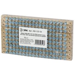 Шина ЭРА NO-122-26 PEN земля-ноль 8х12мм 18/2 латунная крепеж по краям