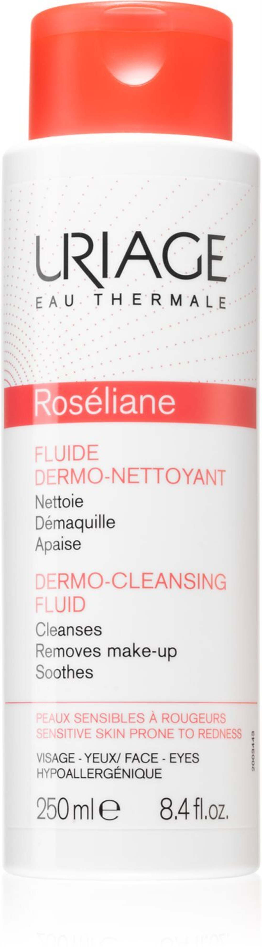 Uriage Roseliane Dermo-Cleansing Fluid - Очищающая жидкость для чувствительной кожи, склонной к изменению цвета /   250  ml  / GTIN 3661434003431