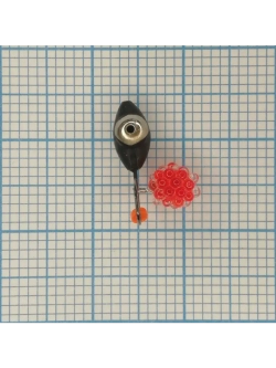 Мормышка вольфрамовая безнасадочная Овсинка №4