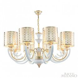 Подвесная люстра Arte Milano Florentia-8857 308857/8 Wh/Gd