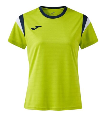 Женская теннисная футболка Joma Terra Short Sleeve - lime dark navy