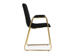 Стул на металлокаркасе Woodville black, gold