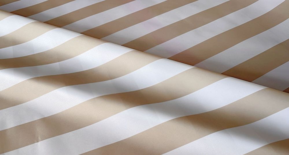 Тентовая ткань Оксфорд 240ПУ полоса бежевая