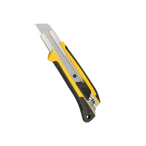 Нож TAJIMA LC-660 GRI, 25 мм с обрезиненным корпусом и автофиксацией лезвия