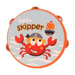 Бубен 16см. оранжевый, пакет с-30907