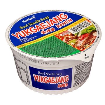 Лапша быстрого приготовления Samyang Юкедзянг Yukgaejang Ramen острая со вкусом говядины, 86 г