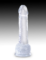 Фаллоимитатор King Cock Clear 7" Cock with Balls Pipedream 575420PD