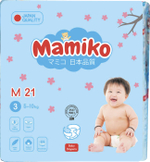 Подгузники Mamiko минипак M (5-10 кг) 21 шт