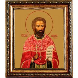 Мирон Ржепик священномученик, пресвитер. Икона на холсте.