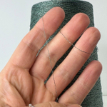 FRIZZANTE - Industria Italiana Filati; 70% вискоза, 15% металлизированный люрекс, 15% п/а; 3500м/100гр; col. 66, цвет: морской зеленый, люрекс черного цвета