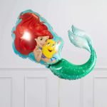 А Шар фигура Русалочка Ариэль, 25"/64 CM W X 32"/81CM H.