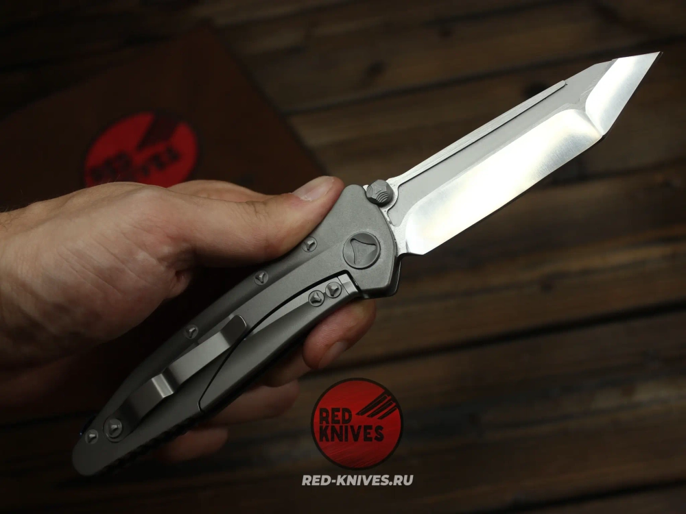 Нож Microtech SOCOM Delta T/E Титановый А+++ - танто клинок, рукоять титан (новое покрытие рукояти) RK-490