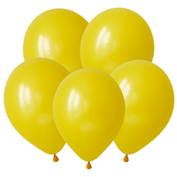 Шар 5" желтый пастель/ Yellow деко