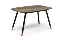 "Верона" журнальный столик из HPL 70х50, H40, каркас черный муар, цвет столешницы "винтаж"