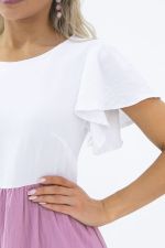 Платье Ветер перемен (бело-розовое) П13586-4М LT Collection