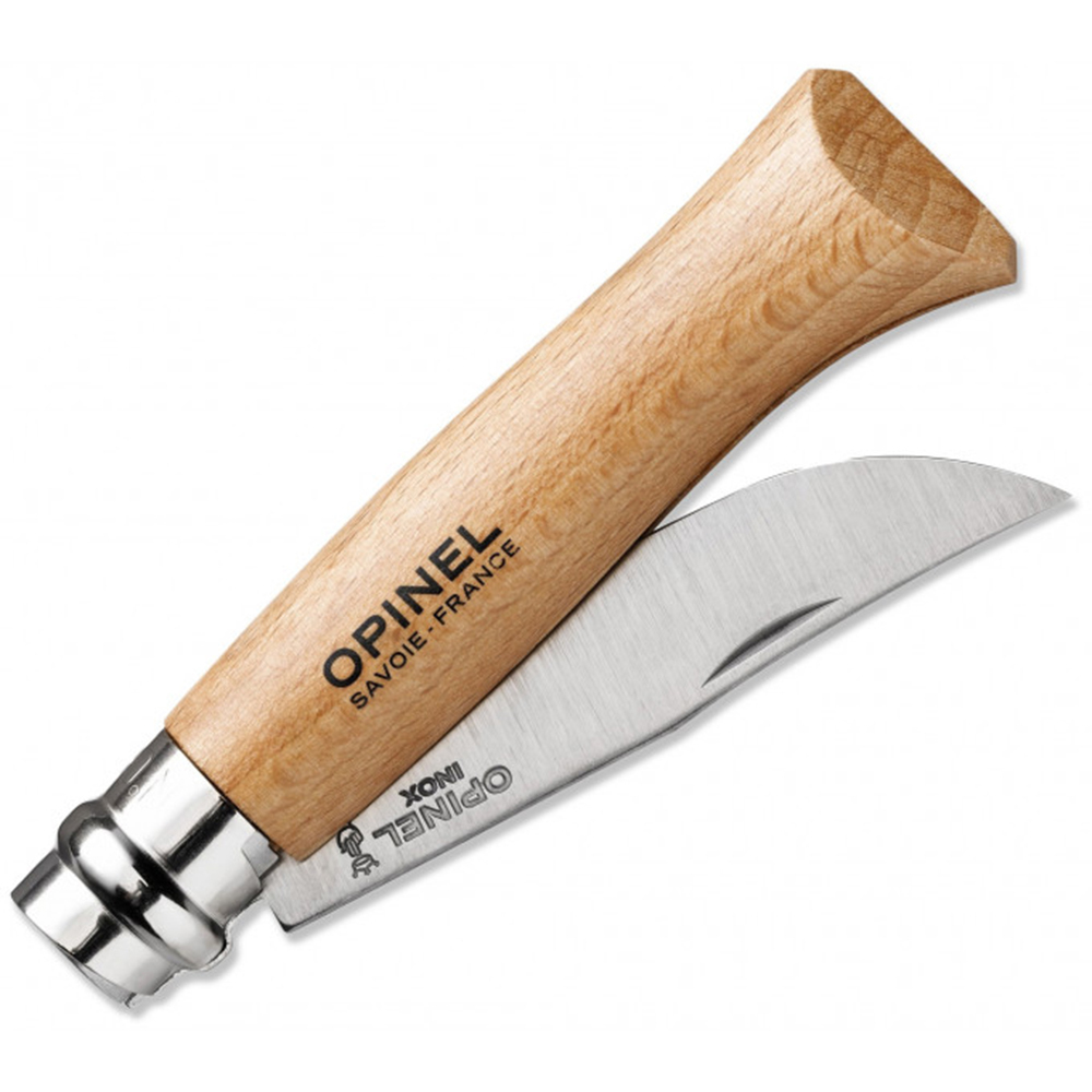 Нож Opinel №8, нержавеющая сталь, бук, блистер