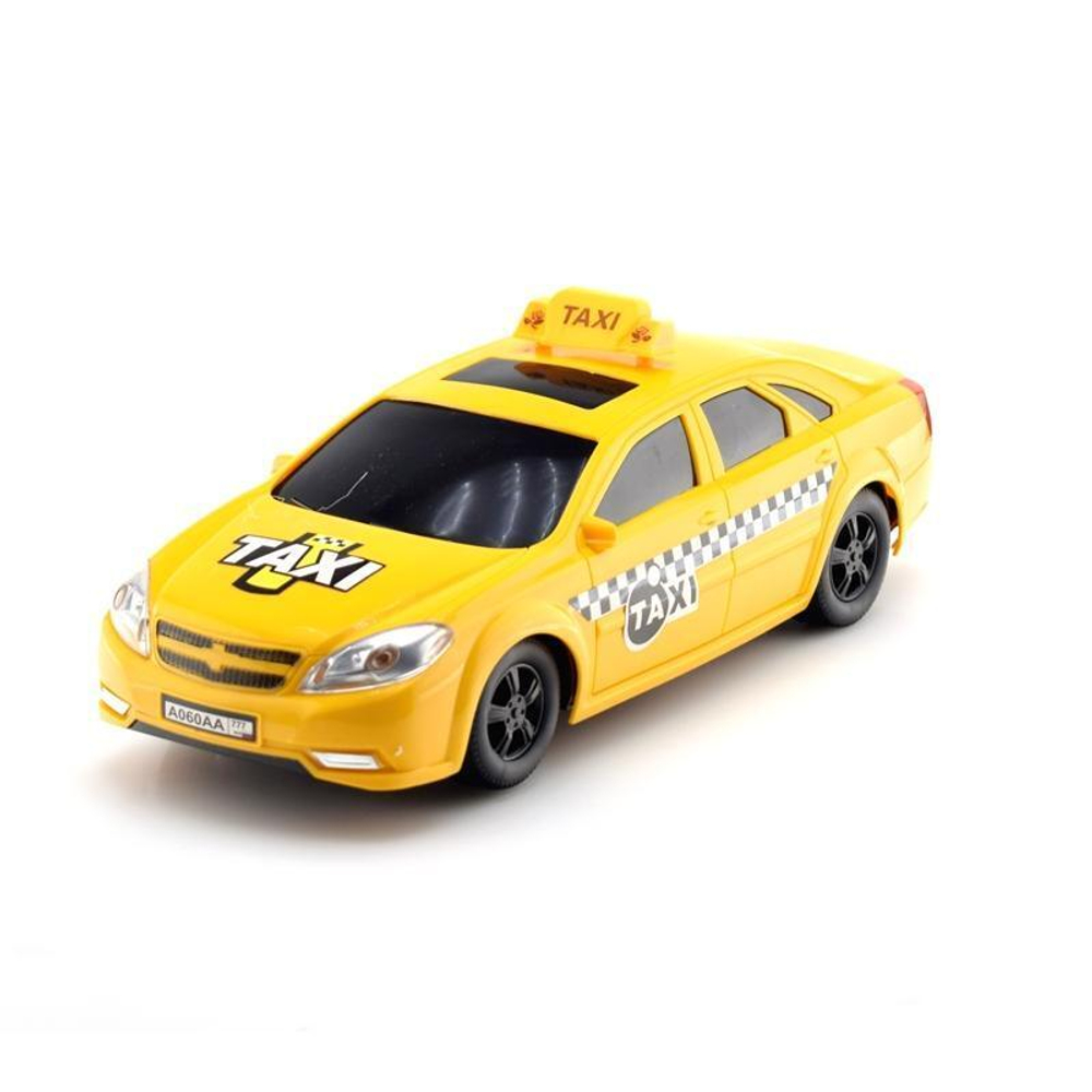 Машина пластмассовая Такси седан, 30см. черные окна KMP 062b
