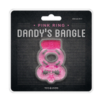 Розовое эрекционное виброкольцо VIBRATING COCK RING FREAK OUT (Цвет: розовый)