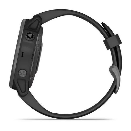 Мультиспортивные часы Garmin Fenix 6S Sapphire- серый DLC с черным ремешком 010-02159-25