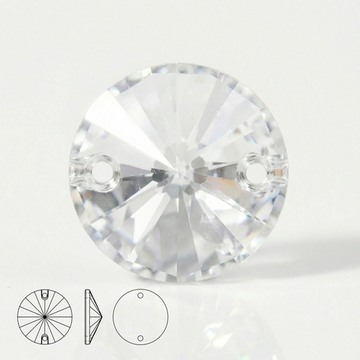 Пришивные стеклянные стразы (Crystal/Кристалл) Rivoli
