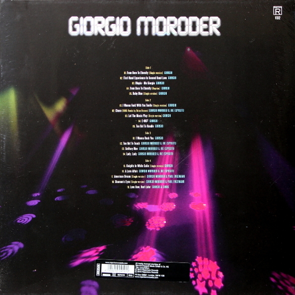 Giorgio Moroder / Best Of Electronic Disco (2LP)