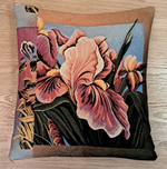 Декоративный гобеленовый чехол для интерьерной подушки Ирисы 47*47