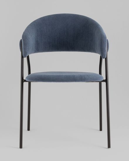 Стул Колин NEW вельвет пыльно-синий