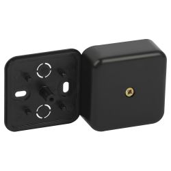 Распаячная коробка ЭРА BS-B-50-50-20 для кабель-канала черная 50х50х20мм IP40