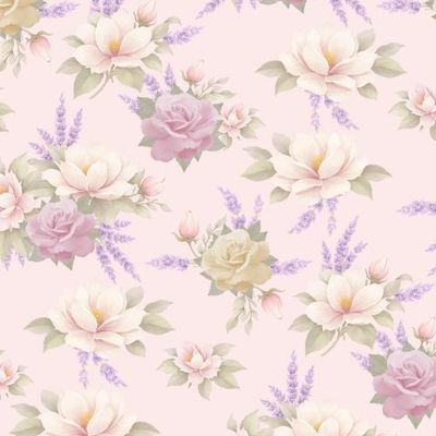 Очень нежный цветочный сад