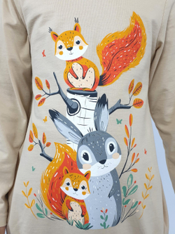 022-01-5 Комплект для девочки (джемпер+ лосины)