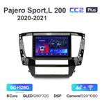 Teyes CC2 Plus 10,2"для Mitsubishi Pajero Sport, L 200 2020-2021