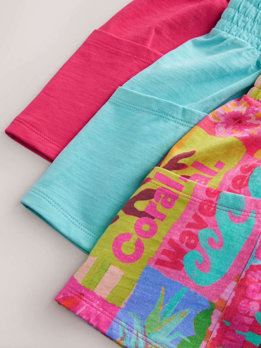 Шорты для девочки Next AH9-445, 3 шт., Розовый, Голубой