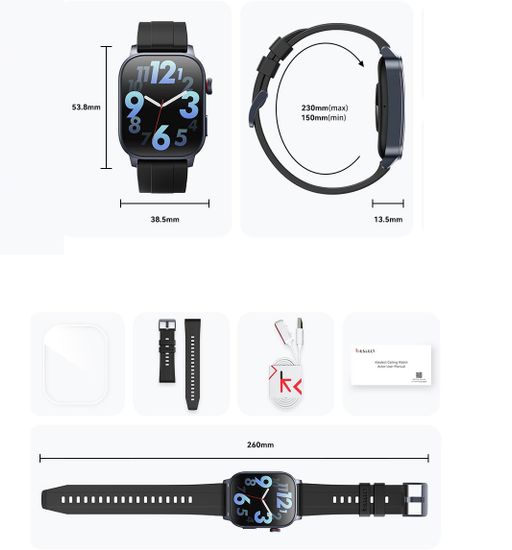 Умные часы Kieslect Smart Calling Watch Ks 3 (YFT2115EU)
