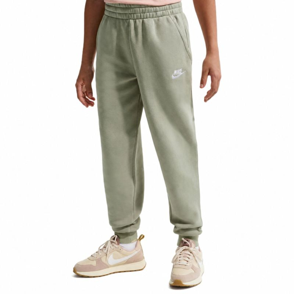 Брюки для девочки Nike Kids Club Fleece Jogger - spruce fog/white
