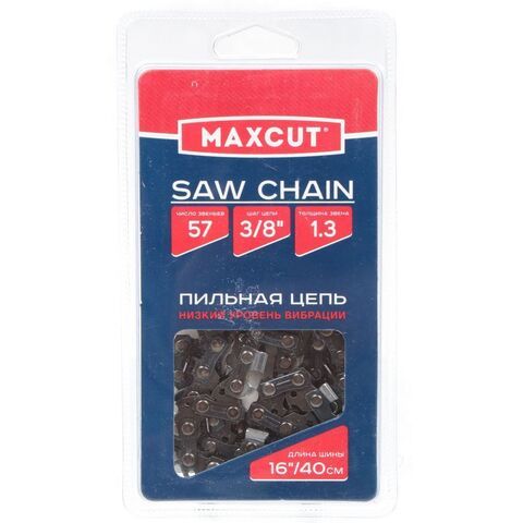Цепь пильная Maxcut, 91LV-57E, цепь 3/8 '', 1.3 мм, 57 звен, блистер, 086321057