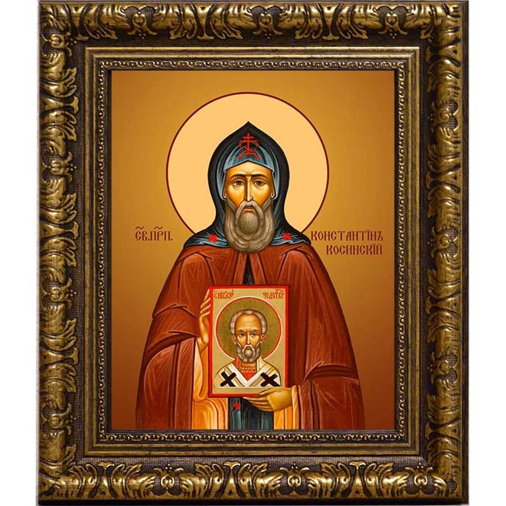 Константин Косинский, Старорусский преподобный. Икона на холсте.
